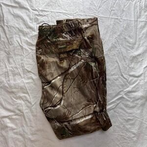 Gamehide Hush Hide Wear Mens Lined Realtree AP Camo Pants SideZip & Button Sz M